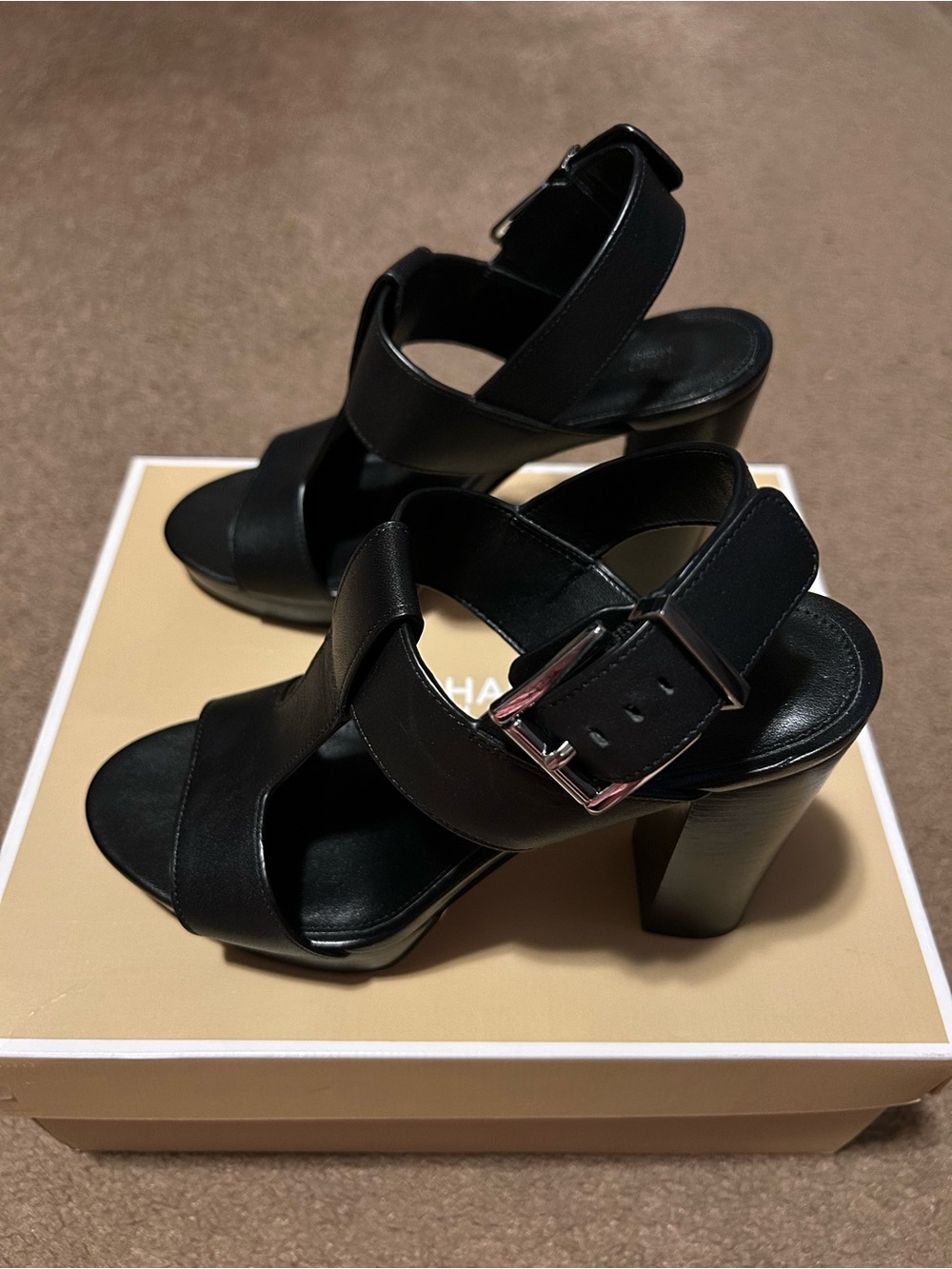 Michael Kors Becker T Strap Sandals